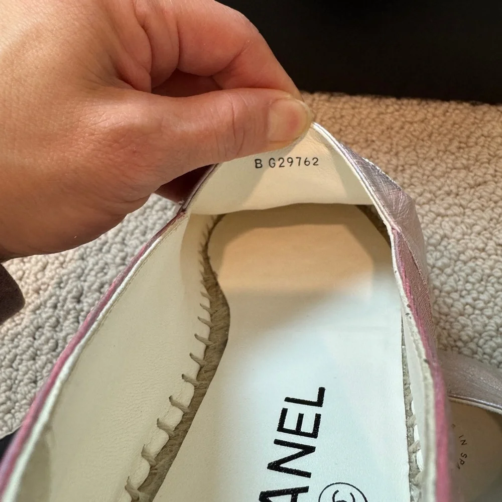AUTHENTIC CHANEL Espadrilles size 37 - Picture 8 of 10